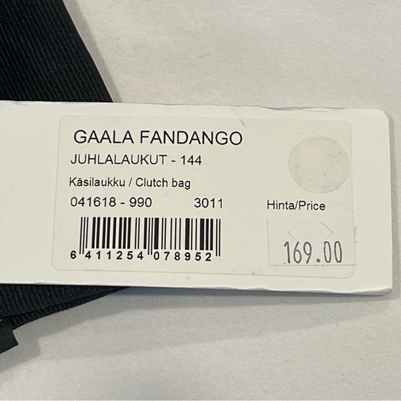 Marimekko | Gaala Fandango Printed Clutch Bag | Black/Grey - Picture 11 of 12